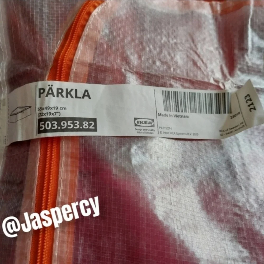 IKEA PÄRKLA - Four (4) Roomy Sturdy Storage Reusable Case Tote Travel Cube